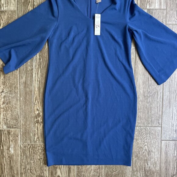 Chicos Dress‎ Blue Kimono Flounce Stretch Fairycore Goddess Flowing Tight Fitted - Picture 6 of 9